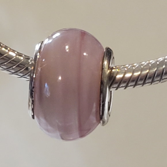 Pandora Style Murano Pale Pink Charm - Picture 2 of 5